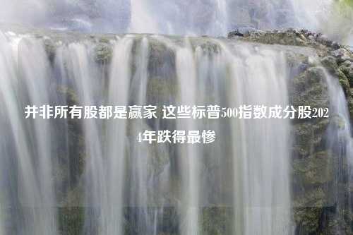 并非所有股都是赢家 这些标普500指数成分股2024年跌得最惨