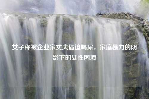 女子称被企业家丈夫逼迫喝尿，家庭暴力的阴影下的女性困境